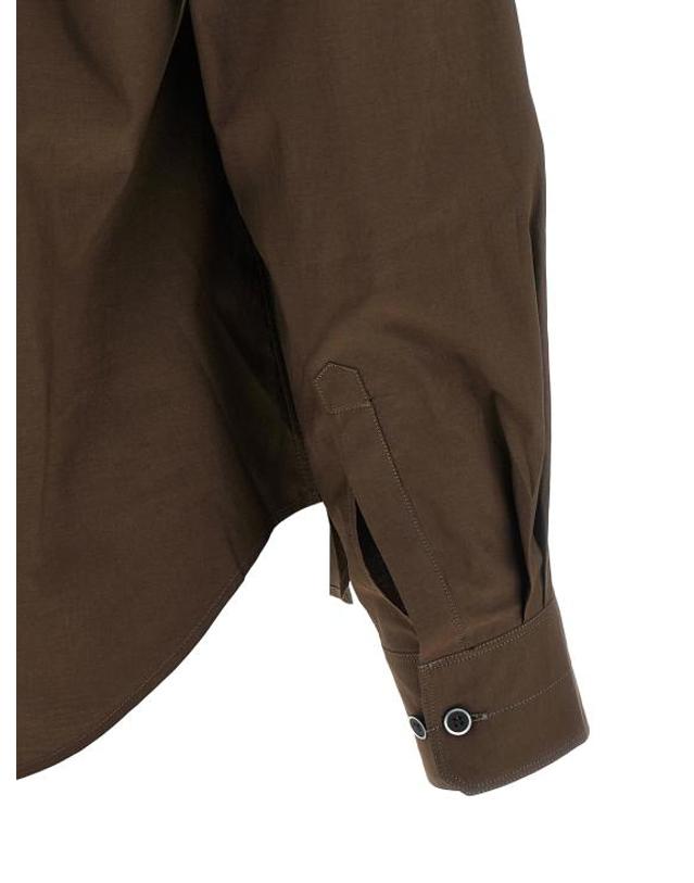 르메르 [해외직구] 26FW 르메르 셔츠 SH1326LF1500BR477 Brown 착용컷