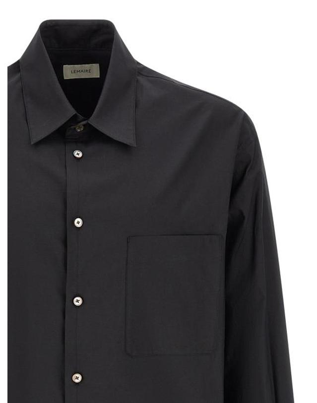 르메르 [해외직구] 26SS 르메르 긴팔 셔츠 LE334924BM BLACK 착용컷