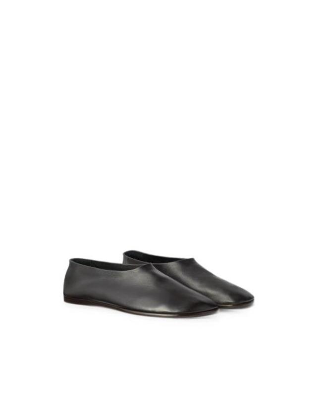 르메르 [해외직구] 26FW 르메르 글러브 샤이니 나파 램스킨 슬립온 FO0299 LL0023 BR490 BROWN 착용컷