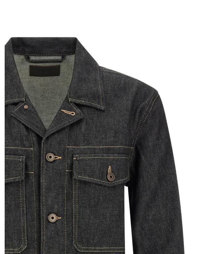 르메르 [해외직구] 26FW 르메르 데님 자켓 OW1269LD1061BK965 Blue 착용컷