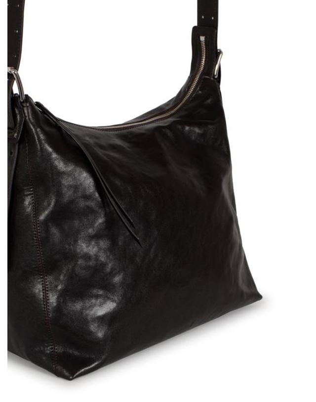 르메르 [해외직구] 26FW 르메르 스몰 벨티드 호보백 레더 BG0223 LL0108BR490 DARK CHOCOLATE 착용컷