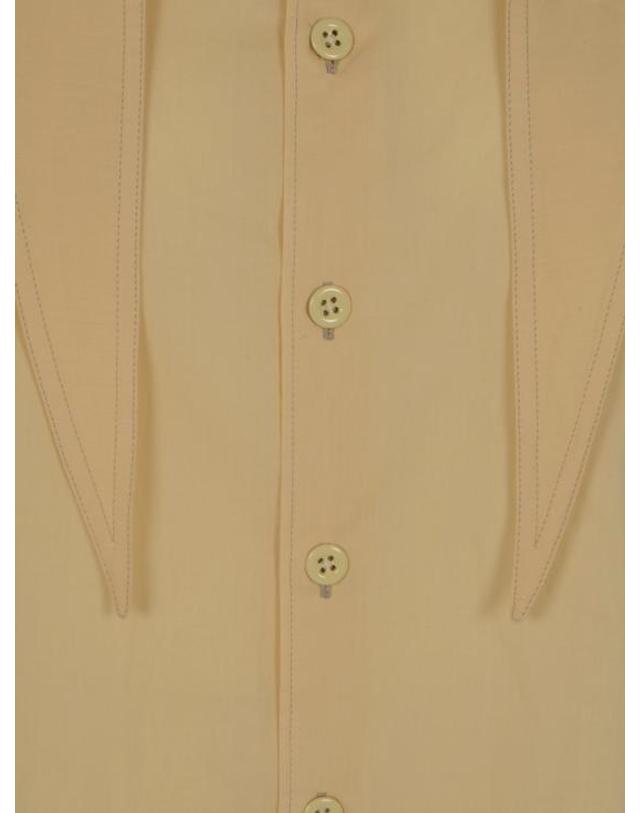 르메르 [해외직구] 26SS 르메르 폴라드 워시드 코튼 셔츠 SH1275 LF1389YE504 ICE APRICOT 착용컷