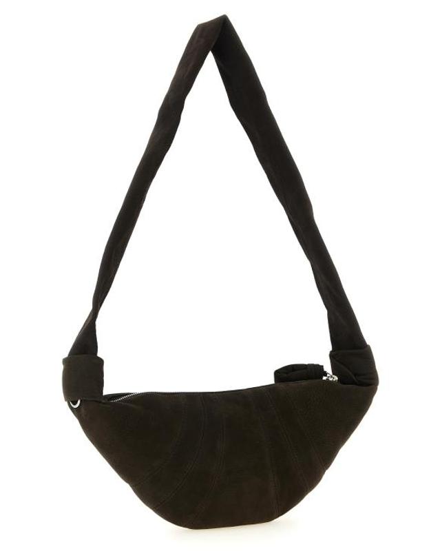 르메르 [해외직구] 26FW 르메르 스몰 크루아상 알파카 누벅 백 BG0234LL0189BR007 Brown 착용컷