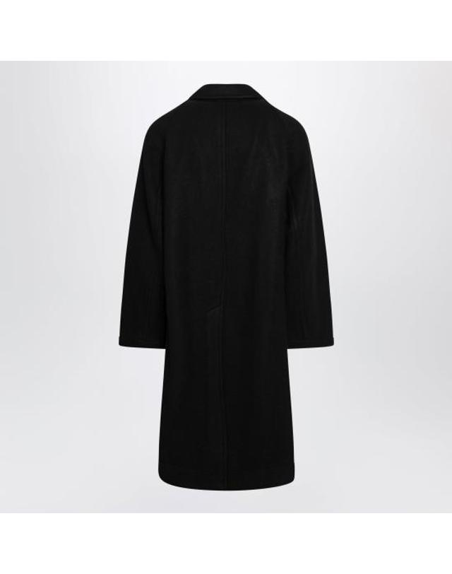 르메르 [해외직구] 26FW 르메르 더블 브레스티드 펠티드 울 앤 알파카 코트 CO1169LF1700 Black 착용컷