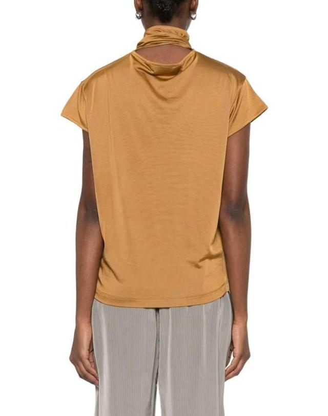 르메르 [해외직구] 26SS 르메르 반팔 풀라드 탑 TS0020LJ1049BR426 Gold 착용컷