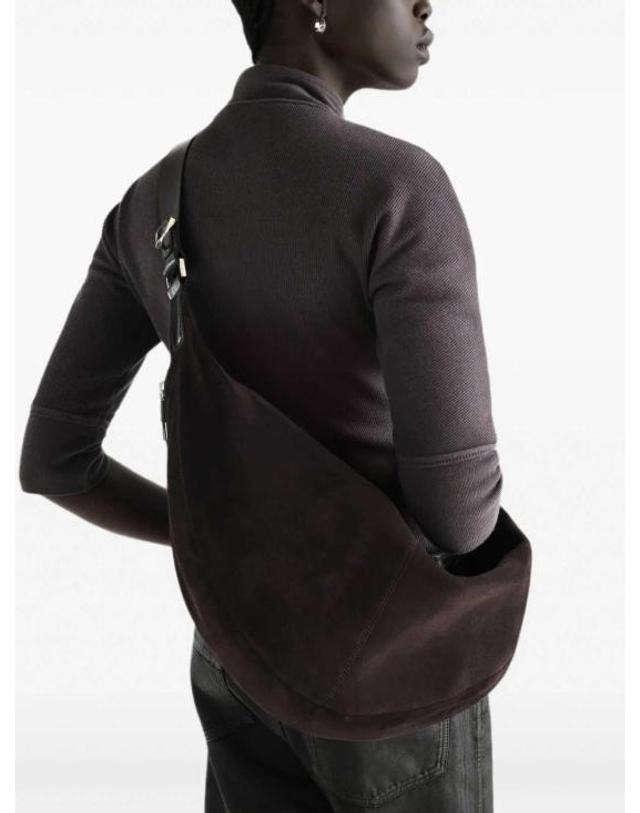 르메르 [해외직구] 26FW 르메르 스웨이드 레더 퀴버 클립 백 BG0228LL0125BR007 BROWN 착용컷