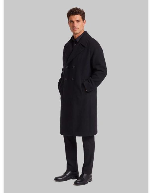 르메르 [해외직구] 26FW 르메르 더블 브레스티드 펠티드 울 앤 알파카 코트 CO1169 BLACK 착용컷