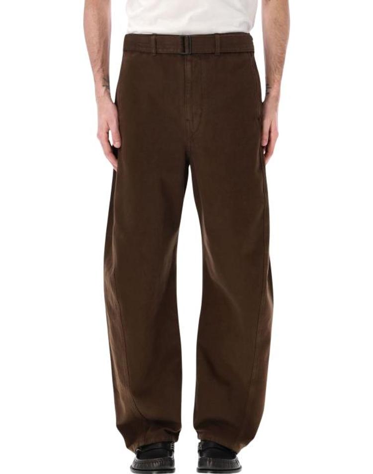 [해외] 26SS 르메르 트위스트 벨티드 팬츠 PA326 LD1068BR423 BROWN E8QCXX17673