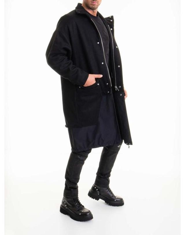 레스옴므 [해외직구] 25FW 레스옴므 코트 LDO1000209U9000 Black 착용컷