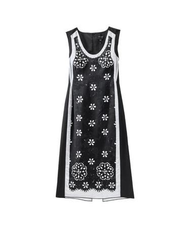 [해외직구] 26SS 마크제이콥스 미디 원피스 2F5RDR094W10 black white 005 NERO BIANCO