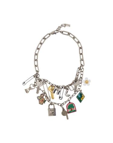[해외직구] 26FW 마크제이콥스 목걸이 팬던트 2P6JNC001J32 099 SILVER
