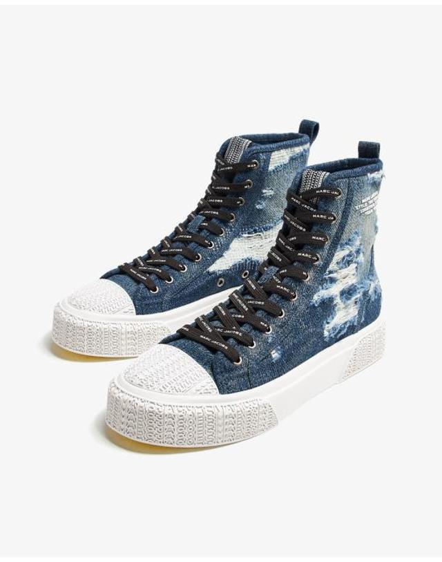 마크 제이콥스 [해외직구] 25FW 마크제이콥스 스니커즈 2F4FSN001F01 491 punk indigo MULTICOLOR 착용컷