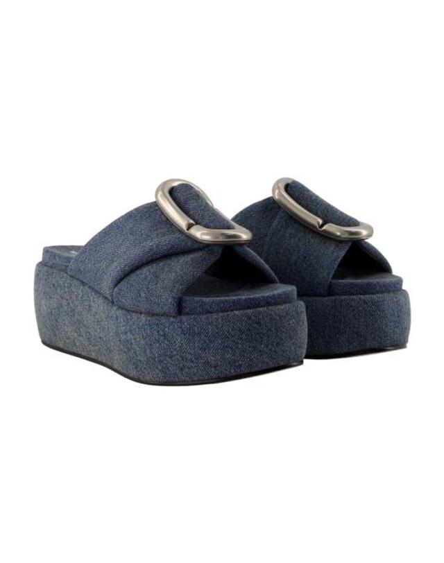 마크 제이콥스 [해외직구] 26FW 마크제이콥스 샌들 2P6FSA001F24492 BLUE 착용컷