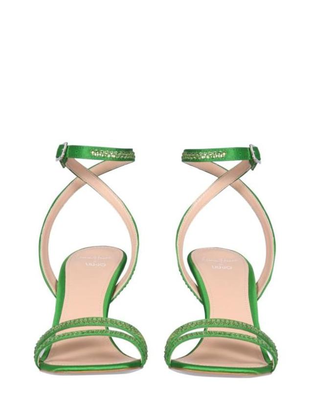 리우조 [해외직구] 22SS 리우조 X 레오니 한느 샌들 SA2713TX001S1310 EMERALD Green 착용컷