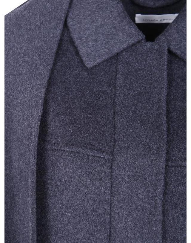 리비아나 콘티 [해외직구] 26FW 리비아나 콘티 코트 F6WW62 Y49 ANTHRACITE 착용컷