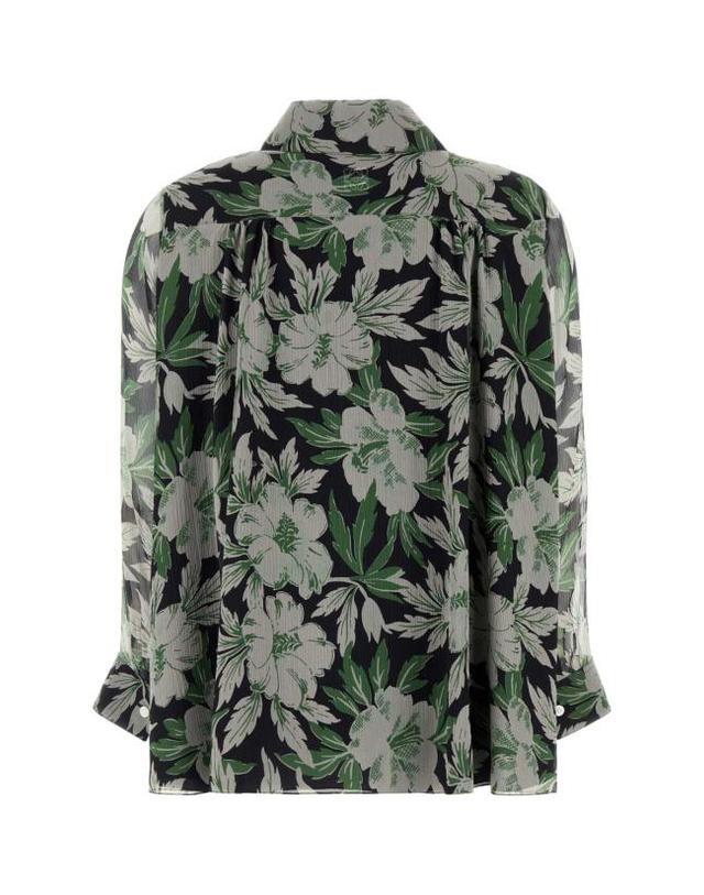 로에베 [해외직구] 25SS 로에베 블라우스 S540Y05XBJ MULTICOLOR Floral 착용컷