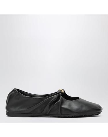 [해외직구] 26FW 로에베 나파 램스킨 페블 소프트 발레리나 L815466X46LE Black