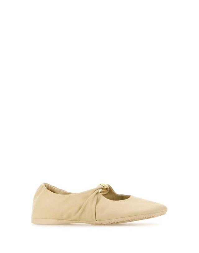 로에베 [해외직구] 26FW 로에베 나파 램스킨 페블 소프트 발레리나 L815466X46 DOUGH Yellow 착용컷