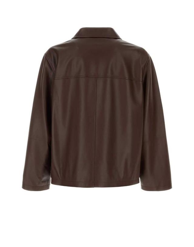 로에베 [해외직구] 26SS 로에베 가죽 자켓 H526Y19LAZ DARKCHOCOLATE Brown 착용컷