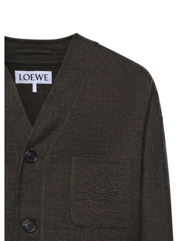 로에베 [해외직구] 26FW 로에베 스웨터 H526Y02WDC 6812 KHAKI BROWN BLUE 착용컷