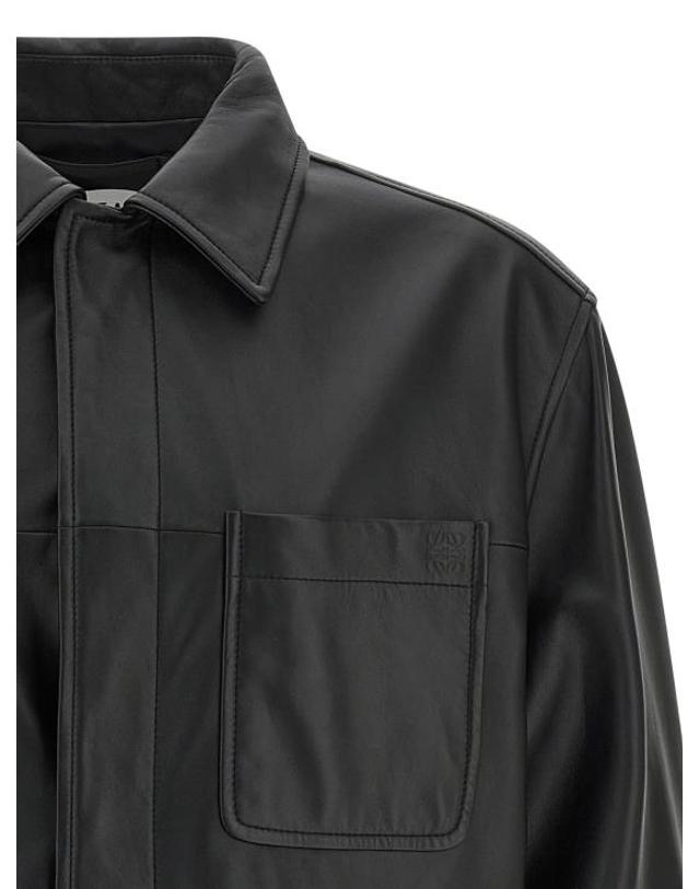 로에베 [해외직구] 26SS 로에베 가죽 자켓 H526Y31L521100 Black 착용컷