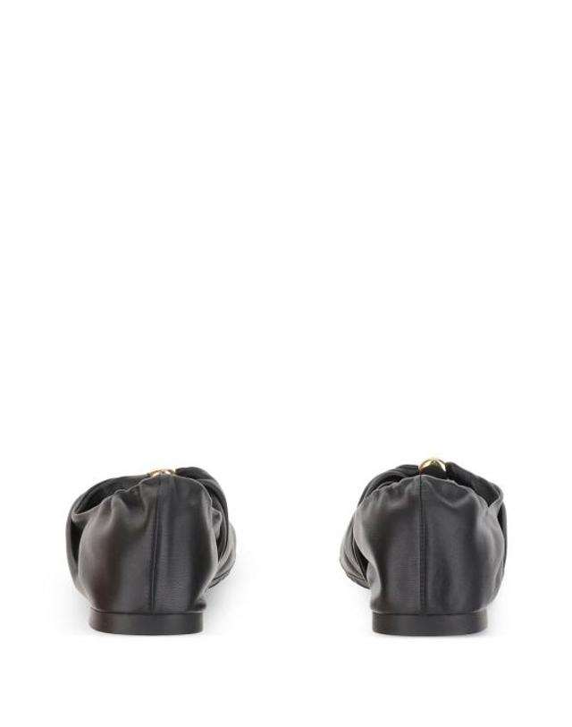 로에베 [해외직구] 26FW 로에베 나파 램스킨 페블 소프트 발레리나 L815466 X461100 BLACK 착용컷