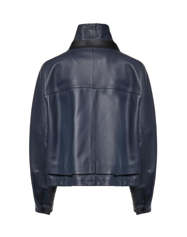 로에베 [해외직구] 26FW 로에베 가죽 자켓 S359Y34LBS 9602 DARK NAVY BLUE 착용컷