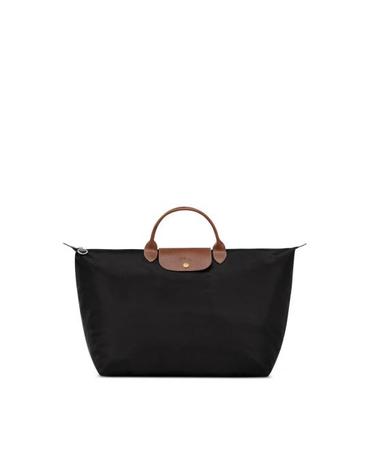 [해외직구] 26FW 롱샴 르 플리아쥬 오리지널 L 트래블백 L1624089 001 BLACK BROWN