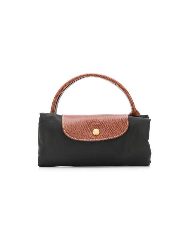 롱샴 [해외직구] 26FW 롱샴 르 플리아쥬 오리지널 L 트래블백 L1624089 001 BLACK BROWN 착용컷