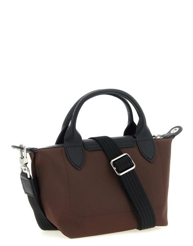 롱샴 [해외직구] 26FW 롱샴 르 플리아쥬 에너지 탑 핸들백 XS L1500HSR742 Brown 착용컷
