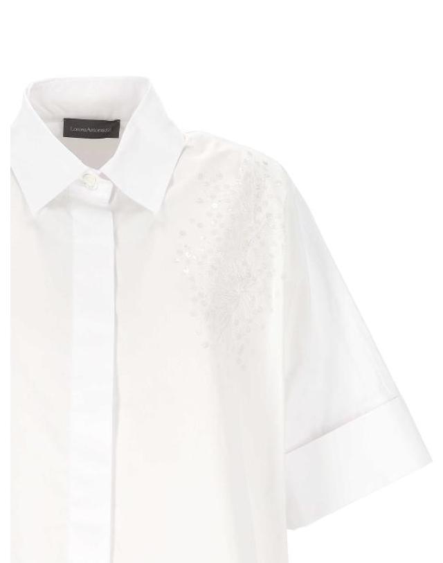 로레나 안토니아찌 [해외직구] 26SS 로레나안토니아찌 셔츠 P2651CA26A4222R 0100 OFF WHITE 착용컷