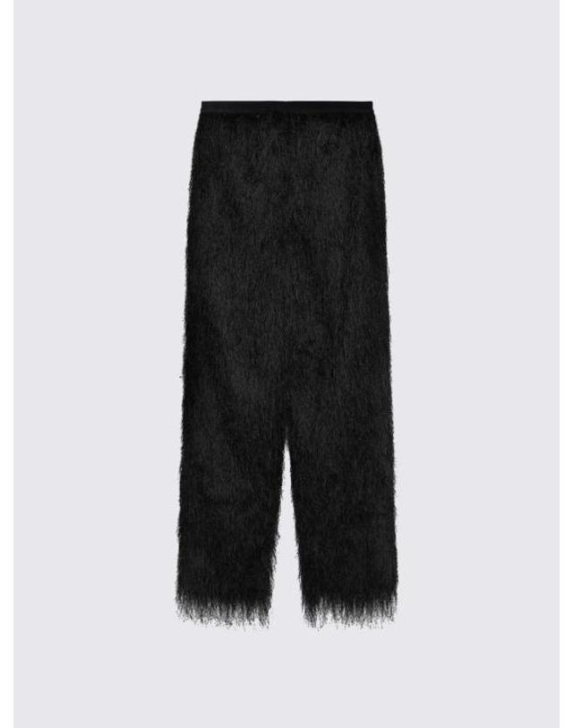 루루스튜디오 [해외직구] 25FW 루루 스튜디오 스트레이트 팬츠 REEDPL BLK Black 착용컷