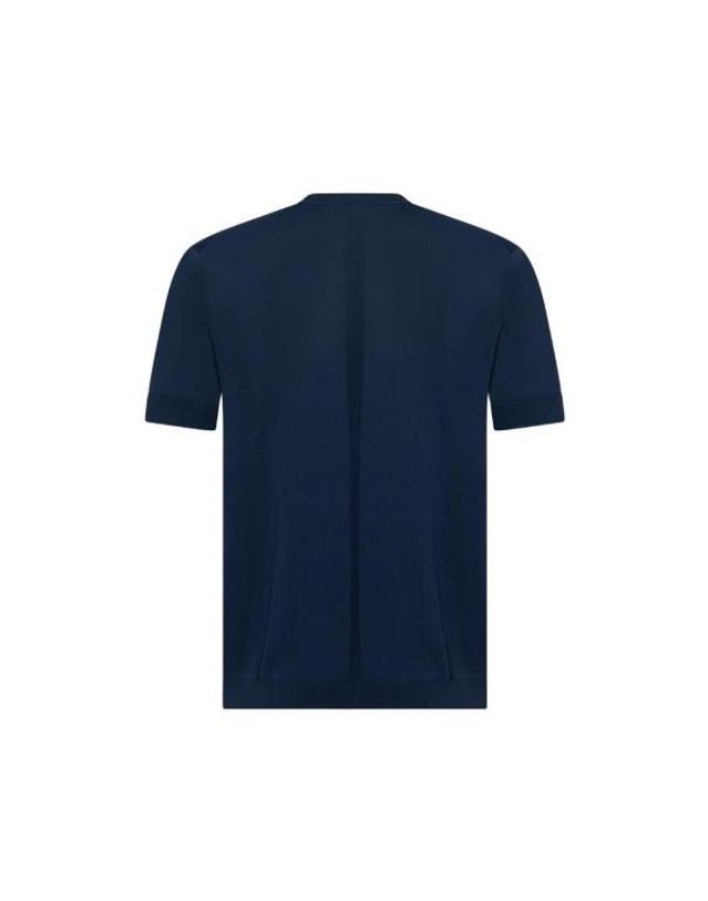 로우 브랜드 [해외직구] 26SS 로우브랜드 스웨터 LM26001 E044 Blue 착용컷