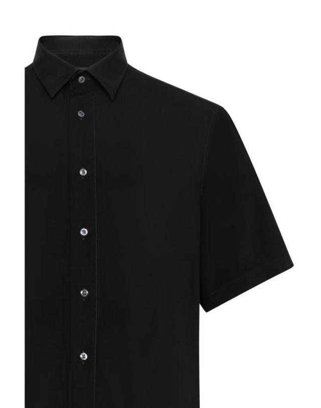 로우 브랜드 [해외직구] 26SS 로우브랜드 반팔 셔츠 LC26002 D001 Black 착용컷