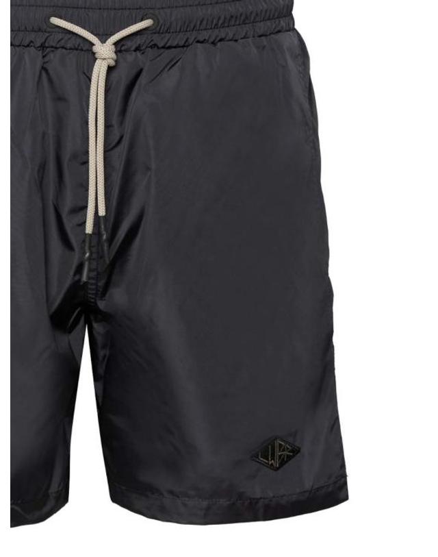 로우 브랜드 [해외직구] 26SS 로우브랜드 스윔팬츠 LB26001D001 BLACK 착용컷