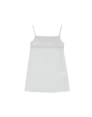 [해외직구] 26SS 로우클래식 숏 원피스 LW265DR05 STRIP WHITE BLUE