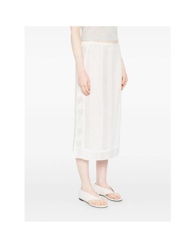 로우클래식 [해외직구] 26SS 로우클래식 미디 스커트 LW265SK06 WHITE 착용컷
