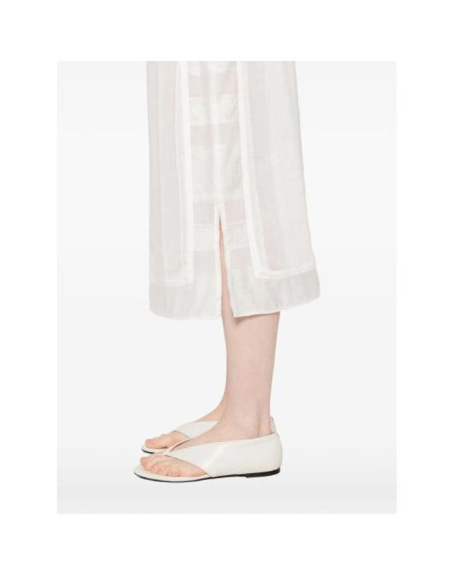 로우클래식 [해외직구] 26SS 로우클래식 미디 스커트 LW265SK06 WHITE 착용컷