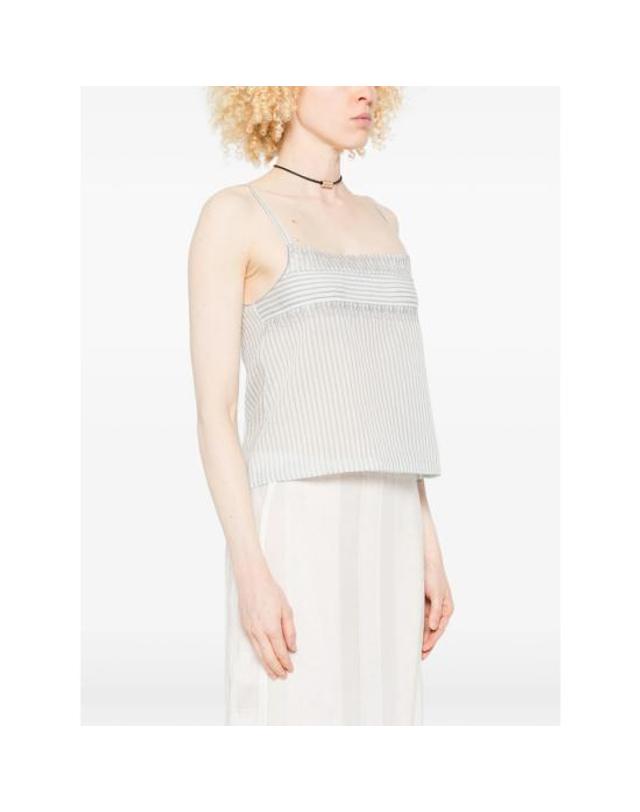 로우클래식 [해외직구] 26SS 로우클래식 민소매 티셔츠 LW265BL07 STRIP WHITE BLUE 착용컷