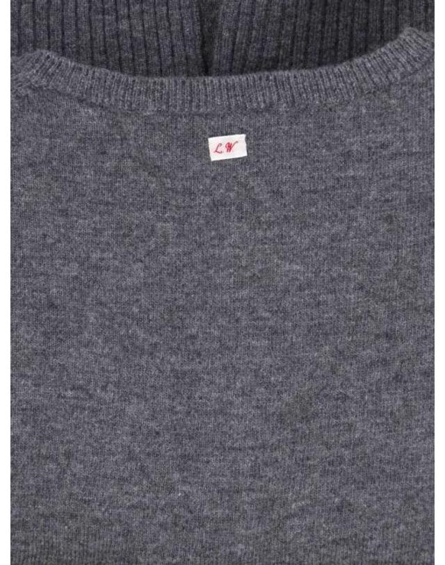 로우클래식 [해외직구] 26FW 로우클래식 니트웨어 LW263KN03CCCHARCOAL Grey 착용컷