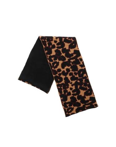 [해외직구] 19FW 루루 기네스 머플러 스카프 50160457BLACKTANCHINARED Animal Print
