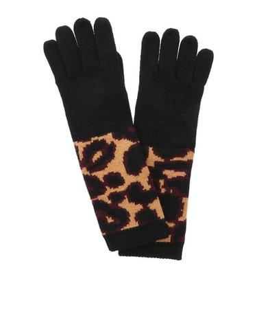 [해외직구] 19FW 루루 기네스 장갑 50160495BLACKTANCHINARED Animal Print