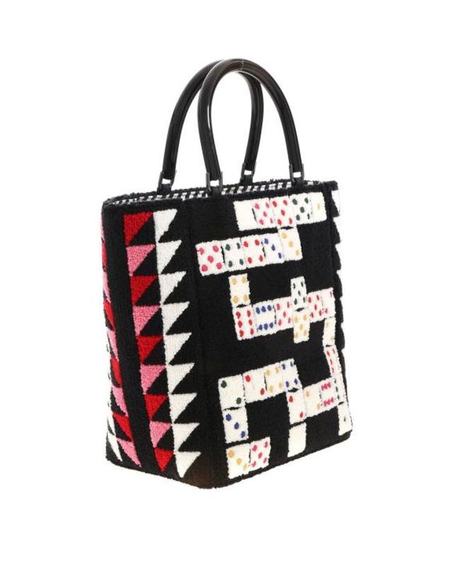 루루기네스 [해외직구] 19FW 루루 기네스 토트백 50157655BLACKMULTI Black 착용컷