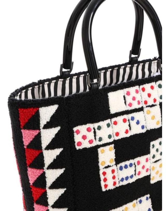 루루기네스 [해외직구] 19FW 루루 기네스 토트백 50157655BLACKMULTI Black 착용컷