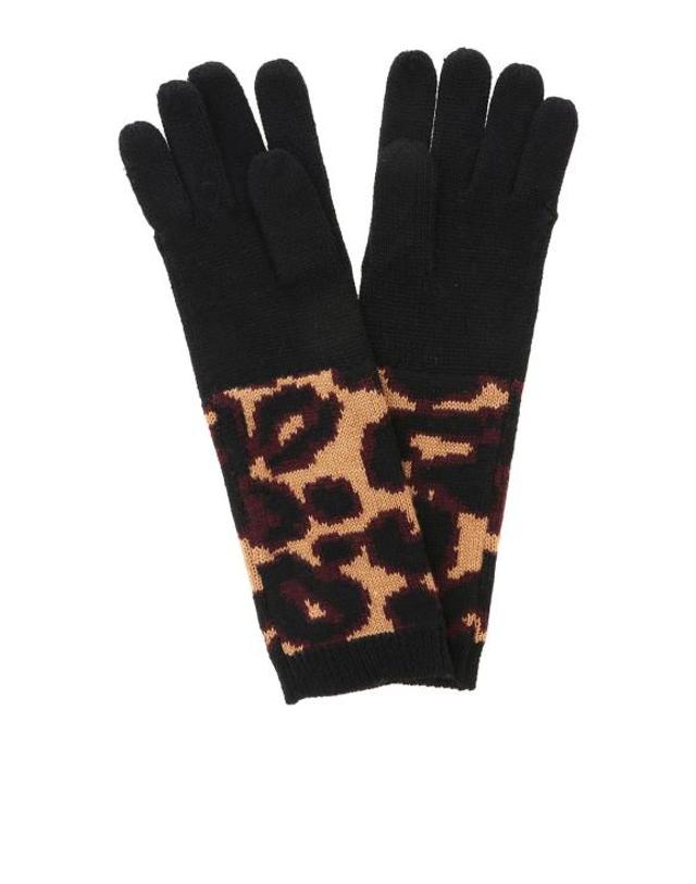 루루기네스 [해외직구] 19FW 루루 기네스 장갑 50160495BLACKTANCHINARED Animal Print 착용컷