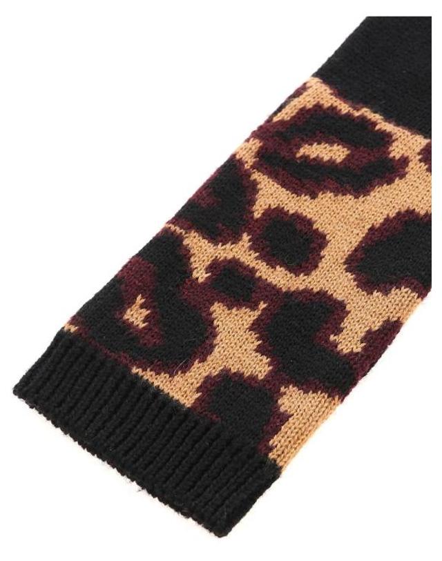 루루기네스 [해외직구] 19FW 루루 기네스 장갑 50160495BLACKTANCHINARED Animal Print 착용컷