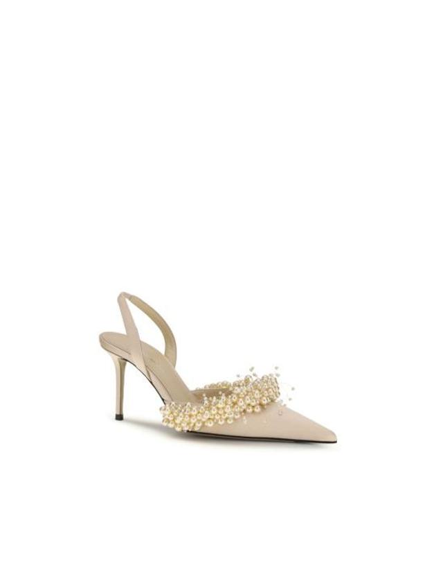 마하앤마하 [해외직구] 26SS 마흐앤마흐 힐 펌프스 MASS26S100385CRPLGDGOLDENBB BEIGE 착용컷