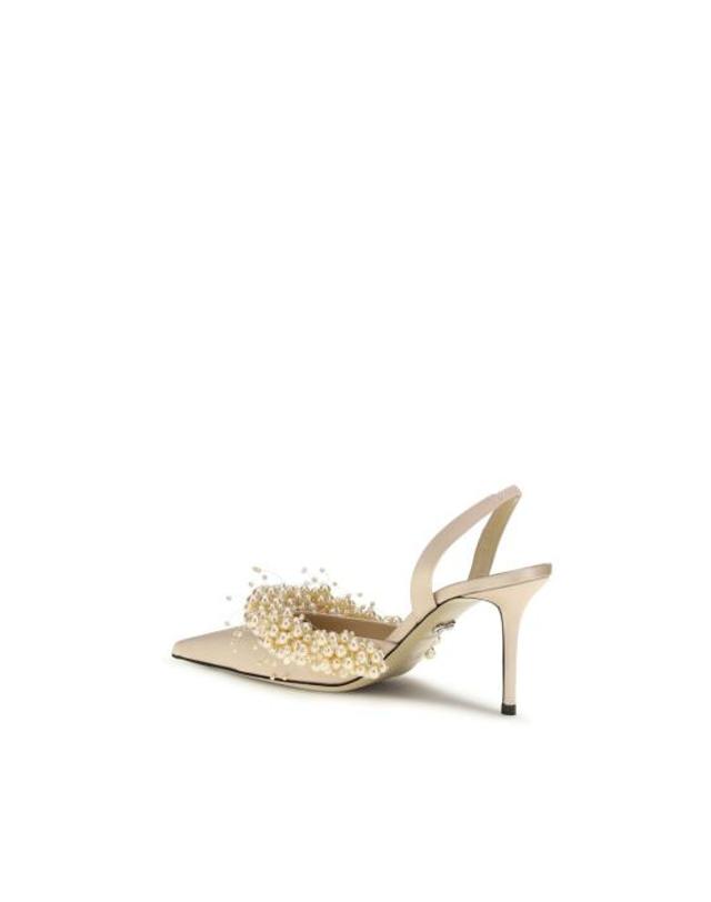 마하앤마하 [해외직구] 26SS 마흐앤마흐 힐 펌프스 MASS26S100385CRPLGDGOLDENBB BEIGE 착용컷