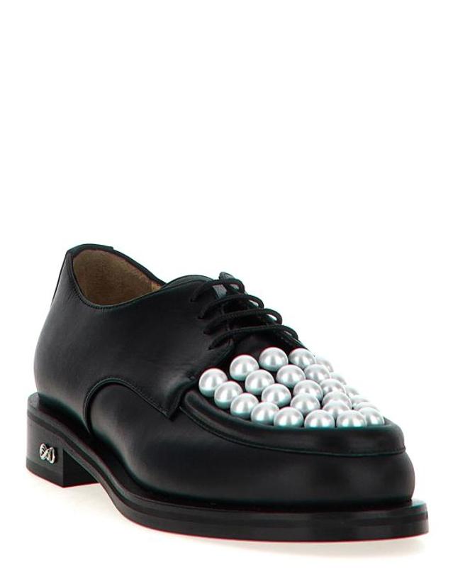 마하앤마하 [해외직구] 24FW 마흐앤마흐 플랫 슈즈 MA298400BM BLACK 착용컷