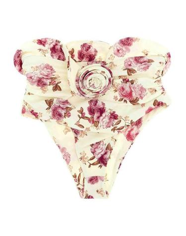 [해외직구] 26SS 마그다뷰트림 비키니 수영복 621426CREAM MULTICOLOUR